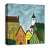 Canvas Wall Art Landscape Canvas Prints Home Artwork Decoration for Living Room, Bedroom - 12x12 inches