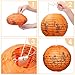 Sumille 2 Pcs Halloween Pumpkin Lanterns 7.9inch 20cm LED 3D Jack O' Lantern Pumpkin Hanging Paper Lanterns for Halloween Indoor Outdoor Party Decoration, 7.9inch, Orange