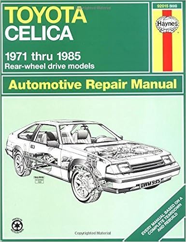 Toyota Celica 71 85 Haynes Repair Manuals Paperback December 28 1986 Amazon Com Books