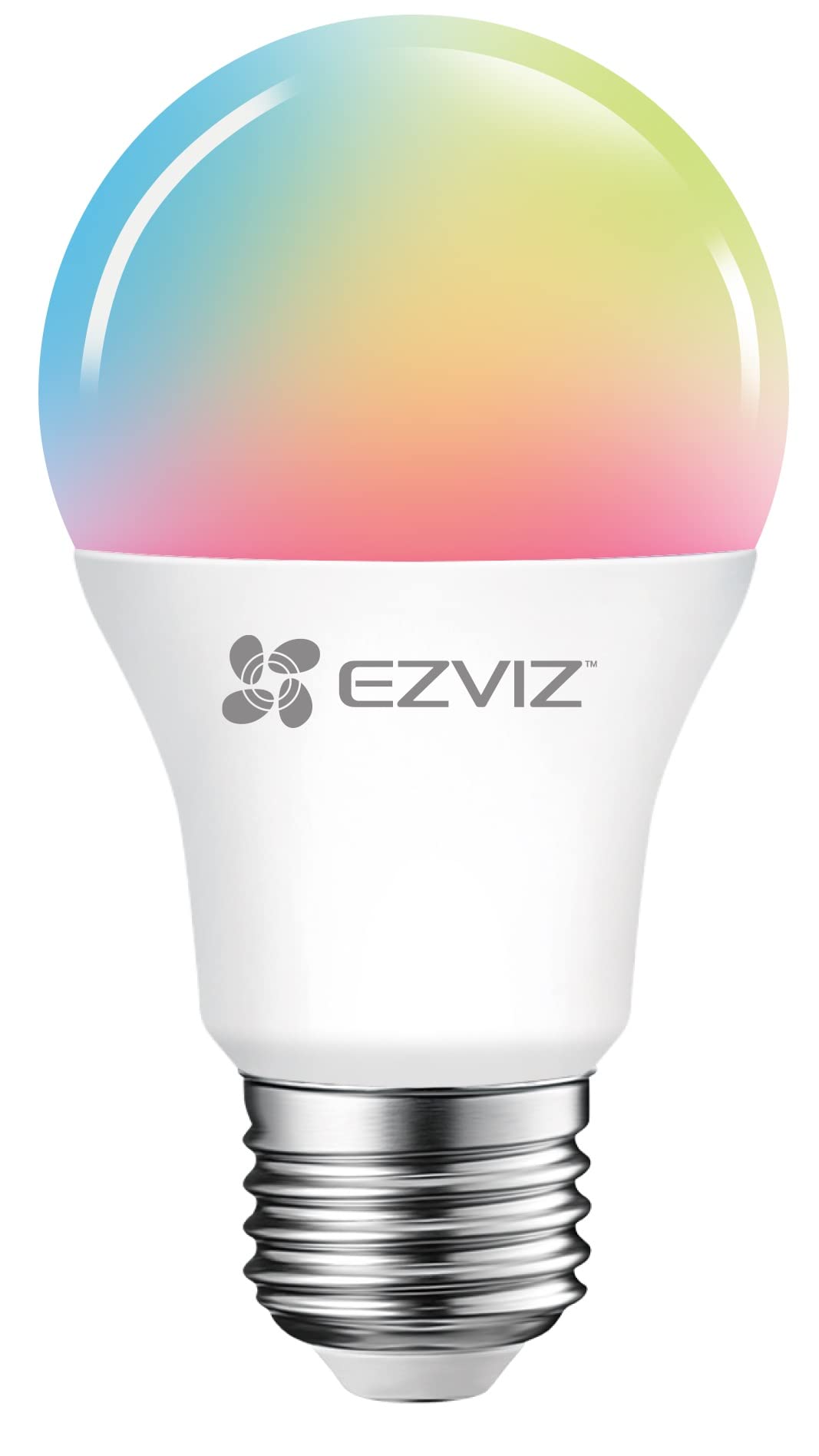 EZVIZ LB1 Colour Smart Dimmable LED Bulb with Timer Function - LED Lights with 8 Adjustable Modes, E27 Fitting, WiFi 2.4GHz, Remote & Voice Control Via Google Assistant & Alexa
