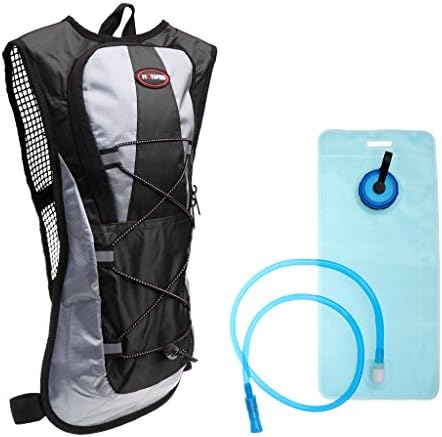 Magicdeal Outdoor Hiking Cycling 2L Water Bag Bladder Hydration Pack Backpack Blue