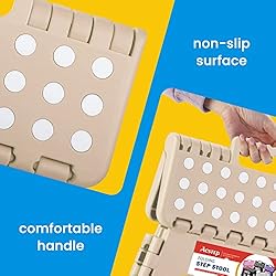 ACSTEP Folding Step Stool Lightweight Plastic Step