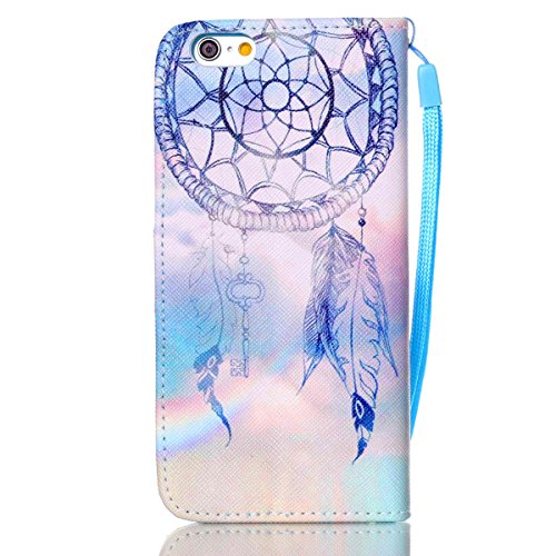 iPhone 6S Case,iPhone 6 Case,JanCalm [Wrist Strap Design][Kickstand] Pattern Premium PU Leather Wallet [Card/Cash Slots] Flip Cover for iPhone 6/6SIncluding-ONE Crystal Pen (Aeolian bells) - Thumbnail 3