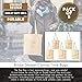 BLUE PANDA Bridal Shower Party Favor Tote Bags for Bridesmaid Proposal Gifts (5 Pack)