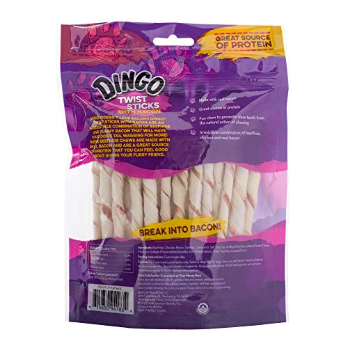 Dingo Twist Sticks With Bacon, 35 Pack, Snack For All Dogs Pricepulse