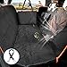 Lantoo Dog Seat Cover, Car Back Seat Cover for Dogs Pets w/Mess Vent Window & Front Zipper, Waterproof Pet Seat Cover Hammock w/Side Flap for Car Truck SUV