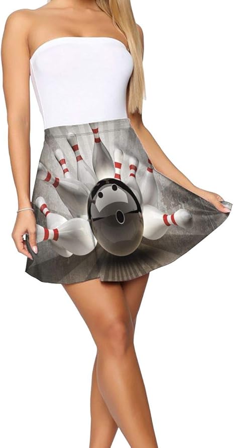 ladies grey bowling skirts