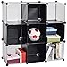 C&AHOME Cube Storage Organizer, 9-Cube Shelves Units, Closet Cabinet, DIY Plastic Modular Book Shelf, Ideal for Bedroom, Living Room, Office, 36.6