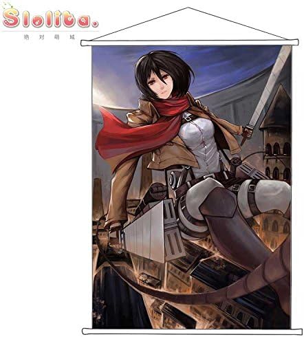 Amazon タペストリー 進撃の巨人 ミカサ アッカーマン ポスター 掛ける絵 巻物 軸物 アニメ おしゃれ 萌え Gh0710 100cmx70cm アニメ 萌えグッズ 通販