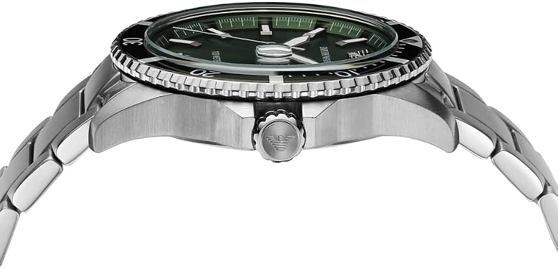 Uhr für Herren, DreizeigerDatumswerk, 42mm Silbernes Edelstahlgehäuse mit Edelstahlarmband, AR11338
