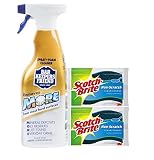 Bar Keepers Friend MORE 25.4 oz. Spray + Foam Cleaner With 2 Scotch-Brite Non-Scratch Scrub Sponges Multipurpose Cleaner