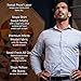Ejis Sweat Proof Undershirt Men w/Sweat Pads & Antimicrobial Silver, Micro Modal V Neck (Medium, White)