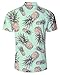 Uideazone Men Hawaiian Shirts Summer 3D Printed Short Sleeve Button Down Aloha Shirt
