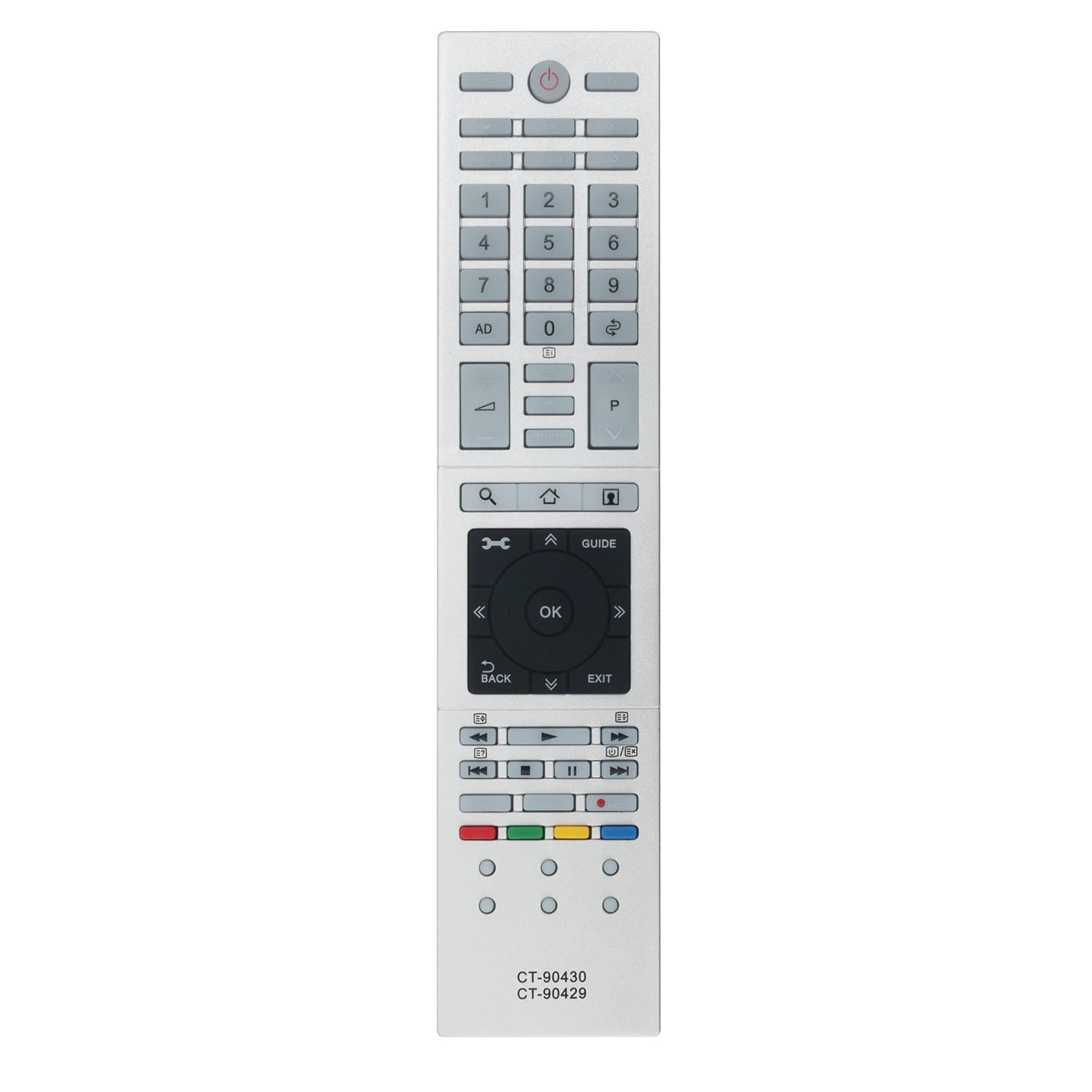 CT-90430 CT-90429 Replace Remote Control - VINABTY CT 90430 CT 90429 Remote Control for Toshiba TV CT90430 CT90429 Remote Controller