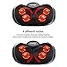 NURSAL Shiatsu Neck and Back Massager - 3D Deep Kneading Massage Pillow with Heat Spa Therapy for Neck, Thigh, Calf, Feet, Shoulder and Back Fatigue, Stiffness and Pain Relief - With 2 years Warranty.