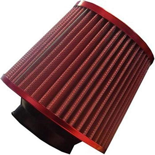 KANKOO Universal Clamp-On Air Filter Universal Air Filter Sport Air Filter Mini Oil Filter Car Air Filter Universal Car Air Induction Filter Round Tapered Clamp-On Intake Cleaner red
