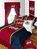 Cleveland Cavaliers 5 Piece FULL SIZE Comforter Bedding Set - Entire Set Includes: (1 Full Size Comforter, 2 Pillow Shams, 2 Pillow Cases)