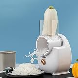 Tugeem Electric Cheese Grater USB Rechargeable Vegetable Spiralizer 3 Blades view 7