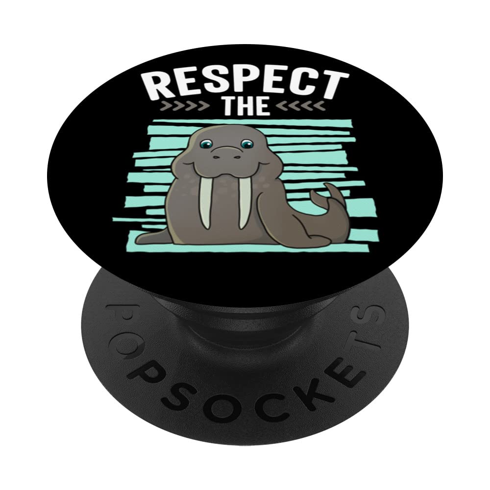 Respect The Walrus Children Walrus PopSockets Swappable PopGrip