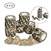 OUTERDO 6 Rolls 14.8x0.16ft Military Camouflage Tape Camo Wrap Outdoor Self-Adhesive Protective Camo Form Non-Woven Fabric Camo Stretch Bandage for Hunting Gun,Firearms,Knives,Flashlight (Green)