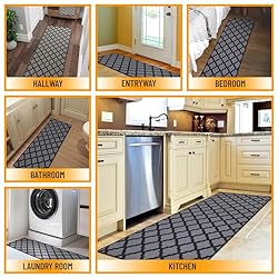 Machine Washable Moroccan Trellis Design Non-Slip