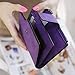 Mosunx(TM) Fashion Women Mini Zipper Bifold Leather Wallet Card Holder Purse Gifts (Purple)