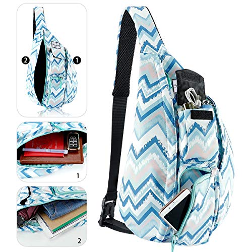 KAMO Sling Backpack - Rope Bag Crossbody Backpack Travel Multipurpose Daypacks for Men Women Lady Girl Teens - Thumbnail 3
