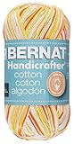 Bernat Handicrafter Cotton Yarn, Ombre, 12 Ounce, Creamsicle, Single Ball