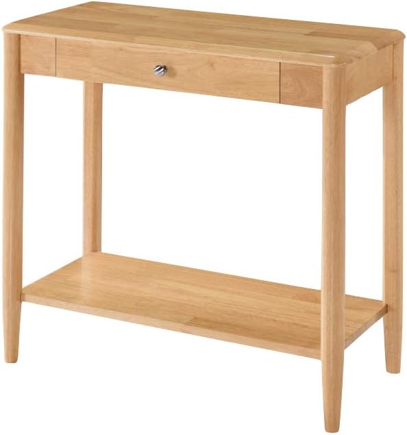 Kyla Light Oak Console Hall Table Solid Wood Large Table Console with