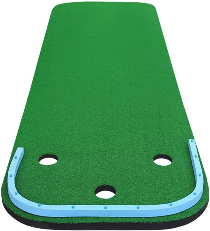 DIMPLEYA Golf Putting Green Mat Professional Golf Practice Trainning Aid System for Home Office Indoor Outdoor Use 0.97 * 3.0M