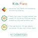 M SANMERSEN Kids Piano for Boys Girls, 2018 Improved Version 61 Keys Electronic Multifunction Keyboard Piano Musical Instrument for Kids Black