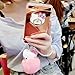 dvr4000 iPhone 7 Plus Mirror Case,Cartoon Cat Ring Holder Mirror Cover Ultra Thin Slim Soft TPU Phone Case for iPhone 7 Plus 5.5 inch,Rose