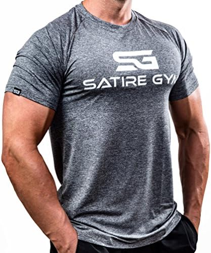 Satire Gym Fitness T-Shirt for Men - Men´s Functional Sportswear - suitable for Workout, Running & Training - slim fit