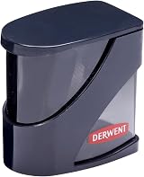 Derwent Twin Hole Pencil Sharpener with Container 11.5mm & 8.25mm Black view 5