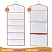 ProPik Storage for Gift Bags, Tissue Paper, and Wrapping Paper - Hanging Gift Bag Storage Organizer - 38 x 16 Inch PVC (Red)