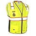 KwikSafety - Charlotte, NC - BIG KAHUNA Safety Vest [11 Pockets] Class 2 ANSI OSHA Reflective Vest Durable High Visibility Vest Construction Safety Vest for Men Industrial Work Gear/Yellow Medium