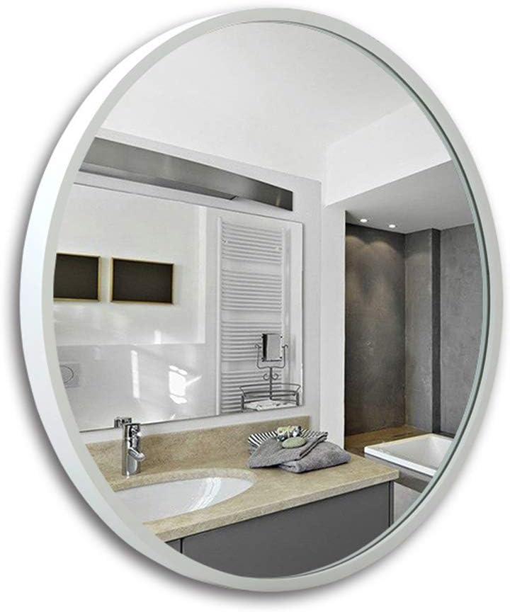 Bathroom mirror Round Wall-Mounted Wooden Framed Large Vanity Mirrors Shaving Mirror Magnifying Mirror Shower Make-up Mirror-Bedroom Living Room Hallway