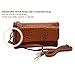 Befen Cell Phone Crossbody Wallet Purse, Women Small Leather Crossbody Cell Phone Pouch Bag - Fit iPhone Xs Max (Brown)
