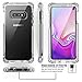 SKYLMW Case for Galaxy S10E Case,Shockproof Dual Layer High Impact Bumper Protection Plastic & Soft TPU with Built in Screen Protector Cover for Galaxy S10E 2019(5.8 inch),Clear