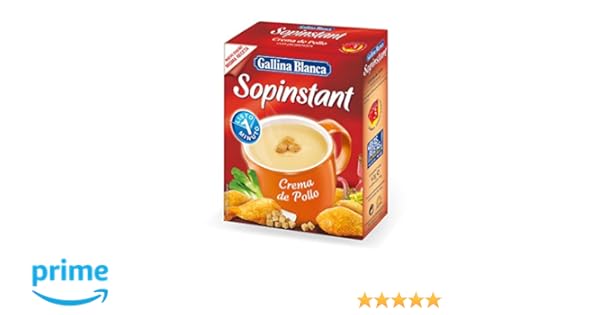 Gallina Blanca Sopinstant - Crema de Pollo con Picatostes - 63 g: Amazon.es: Amazon Pantry