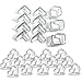 SKYLA HOMES - Clear Corner Protectors (28-Mix-Pack) | High Resistant Adhesive Gel | Best Baby Proof Corner Guards | Stop Child Head Injuries | Tables, Furniture & Sharp Corners Baby Proofing