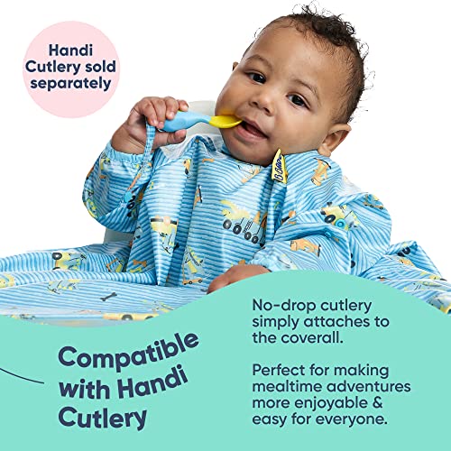 BIBaDO 2-Pack Baby Toddler Feeding Coverall Bib, Baby Led