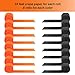 Leinuosen 525 Feet Totally Halloween Crepe Paper Streamers Black Orange Paper Decoration Halloween, 16 Rolls