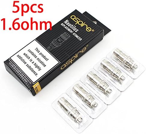 5pcs AspÎre NautÎlus BṼC 1.6 oḣm CòÎLs For NautÎlus Mini 2 TǞnḰ Authentic