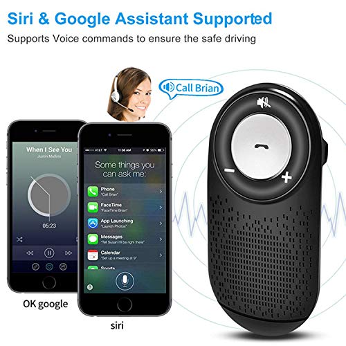 image for WEEQLO Bluetooth Hand-Free car Speaker kit,Wireless car Speakerphone f