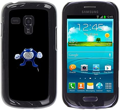 Rubber Case Hard Shell Cover Protective Accessory BY RAYDREAMMM - Samsung Galaxy S3 MINI 8190 - Poke Monter Swirl
