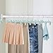 Skirt & Pant Hangers with Clips for Women - 30 Pack Space Saving Stackable Cute Skirt Hangers with Clips - Non-Slip, Adjustable for Kid, Men, Children, Baby, Green