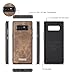 Galaxy Note 8 Case,AKHVRS Handmade Premium PU Leather Wallet Case,Zipper Wallet Case [Magnetic Closure]Detachable Magnetic Case & Card Slots for Samsung Galaxy Note 8 - Brown