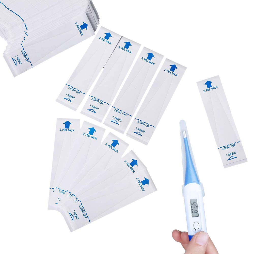Disposable Universal Digital Thermometer Probe Covers Sized to Fit Most Oral Rectal Thermometer(100 Counts): Industrial & Scientific