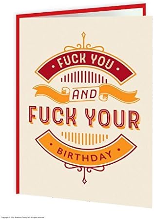 Amazon Com Brainbox Candy Funny Rude Cheeky Fuck You Birthday